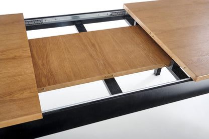 Kitchen Table Cape Town | size: Length: 90cm, Width: 240cm, Height: 76cm | color: Black/Oak | image: 8 | variant: 1003193