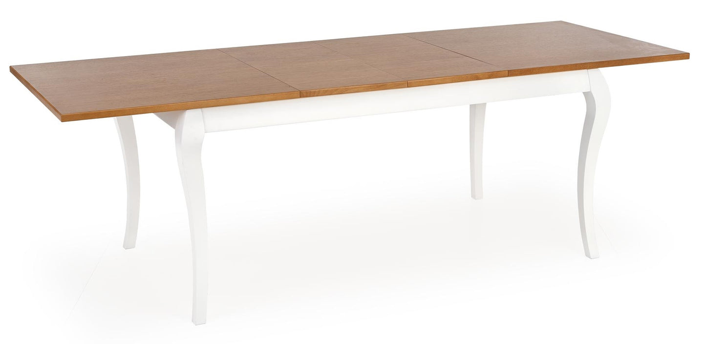 Kitchen Table Cape Town | size: Length: 90cm, Width: 240cm, Height: 76cm | color: White/Oak | image: 3 | variant: 1003194