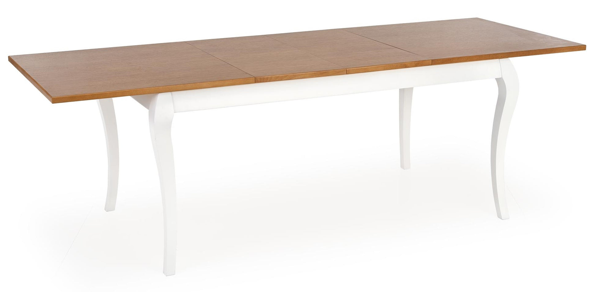Kitchen Table Cape Town | size: Length: 90cm, Width: 240cm, Height: 76cm | color: White/Oak | image: 3 | variant: 1003194