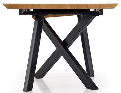 Kitchen Table Capital | size: Length: 90cm, Width: 200cm, Height: 76cm | color: Black/Oak | image: 7 | variant: 1011272