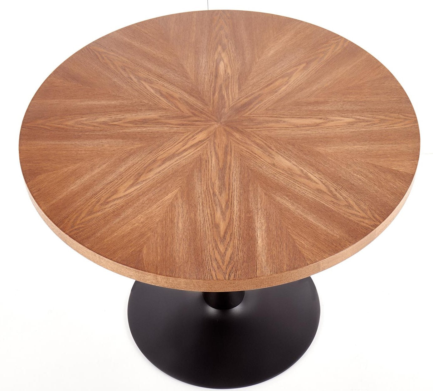 Kitchen Table Carmelo | size: Length: 100cm, Width: 100cm, Height: 75cm, Diameter: 100cm | color: Black/Walnut | image: 6 | variant: 1011231