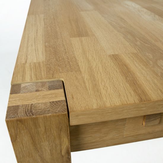Kitchen Table Chicago New 1 | size: Length: 90cm, Width: 120cm, Height: 76cm | color: Oak | image: 6 | variant: 1011260