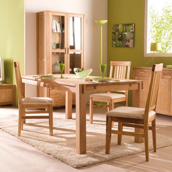 Kitchen Table Chicago New 3 | size: Length: 90cm, Width: 180cm, Height: 76cm | color: Oak | image: 5 | variant: 1011270