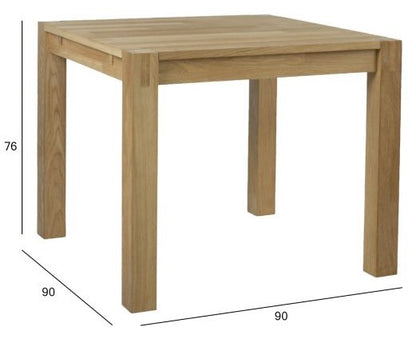 Kitchen Table Chicago New | size: Length: 90cm, Width: 90cm, Height: 76cm | color: Oak | image: 4 | variant: 1011249