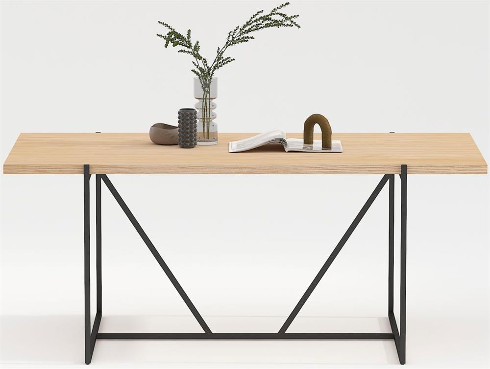 Kitchen Table Cindy | size: Length: 90cm, Width: 160cm, Height: 75cm | color: Oak | image: 2 | variant: 1016760