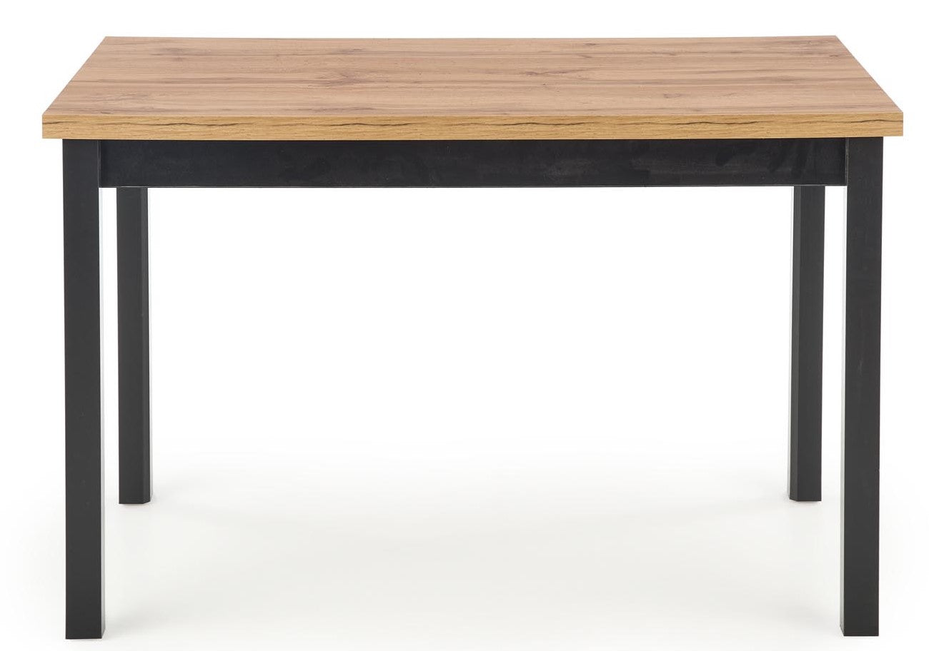 Kitchen Table Cobalt | size: Length: 68cm, Width: 120cm, Height: 77cm | color: Black/Oak | image: 5 | variant: 1012025