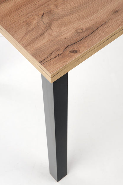 Kitchen Table Cobalt | size: Length: 68cm, Width: 120cm, Height: 77cm | color: Black/Oak | image: 8 | variant: 1012025