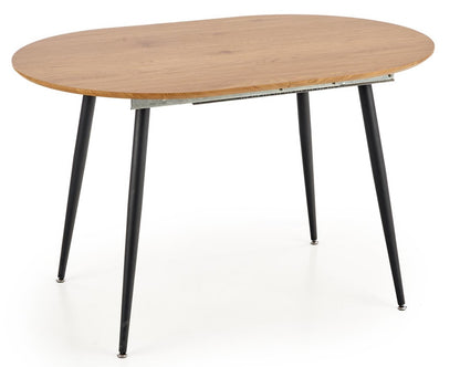 Kitchen Table Colorado | size: Length: 80cm, Width: 160cm, Height: 74cm | color: Black/Oak | image: 1 | variant: 1011229