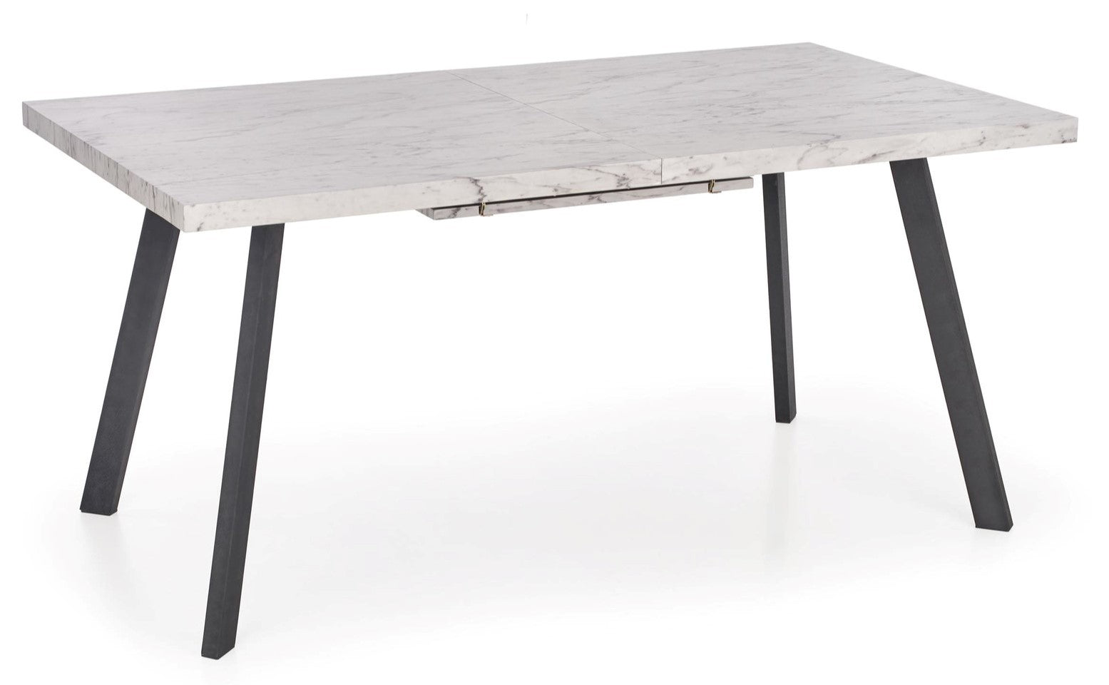 Kitchen Table Dallas | size: Length: 90cm, Width: 220cm, Height: 76cm | color: White/Marble/Black | image: 1 | variant: 1011254