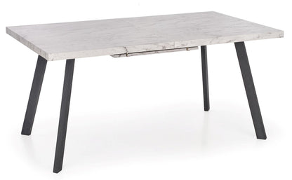 Kitchen Table Dallas | size: Length: 90cm, Width: 220cm, Height: 76cm | color: White/Marble/Black | image: 1 | variant: 1011254