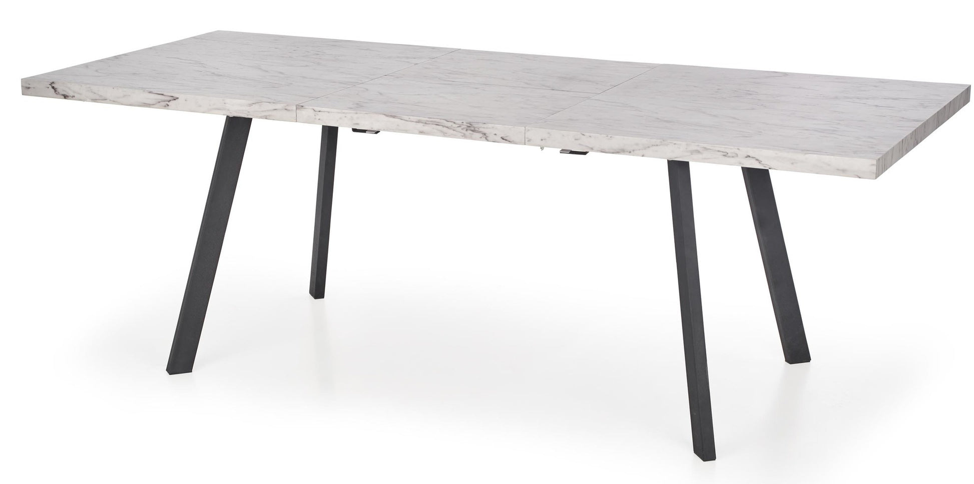 Kitchen Table Dallas | size: Length: 90cm, Width: 220cm, Height: 76cm | color: White/Marble/Black | image: 6 | variant: 1011254