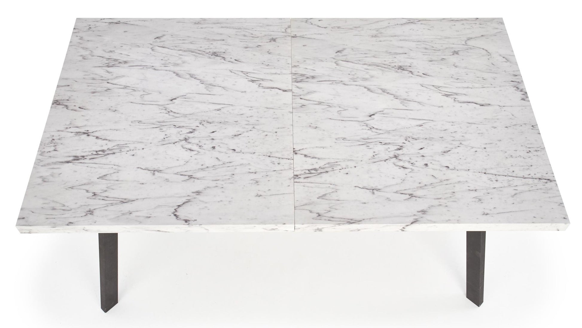 Kitchen Table Dallas | size: Length: 90cm, Width: 220cm, Height: 76cm | color: White/Marble/Black | image: 8 | variant: 1011254