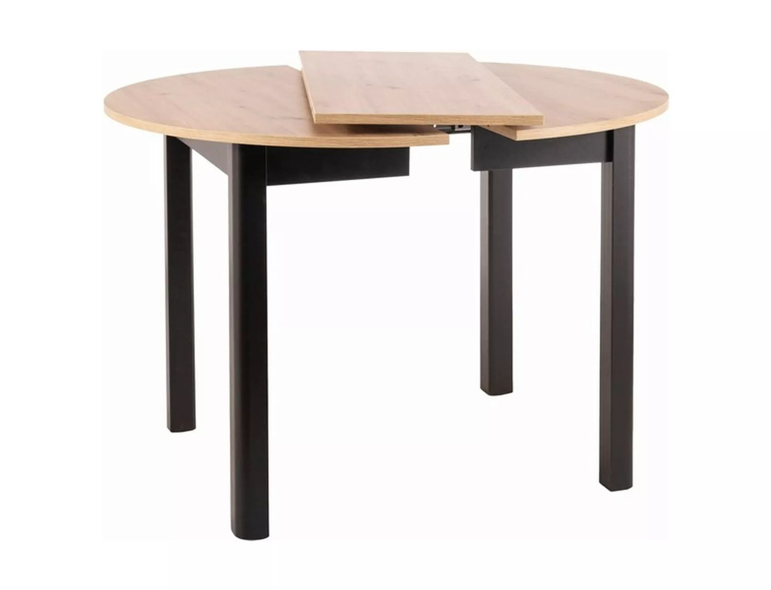 Kitchen Table Dante | size: Length: 102cm, Width: 144cm, Height: 75cm, Diameter: 102cm | color: Oak | image: 2 | variant: 1017910