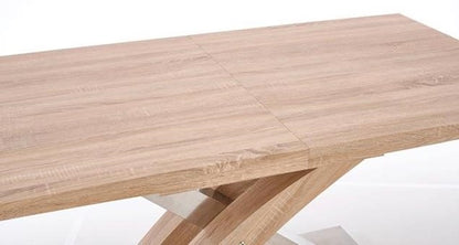 Kitchen Table Delhi | size: Length: 90cm, Width: 220cm, Height: 77cm | color: Oak | image: 5 | variant: 1003236