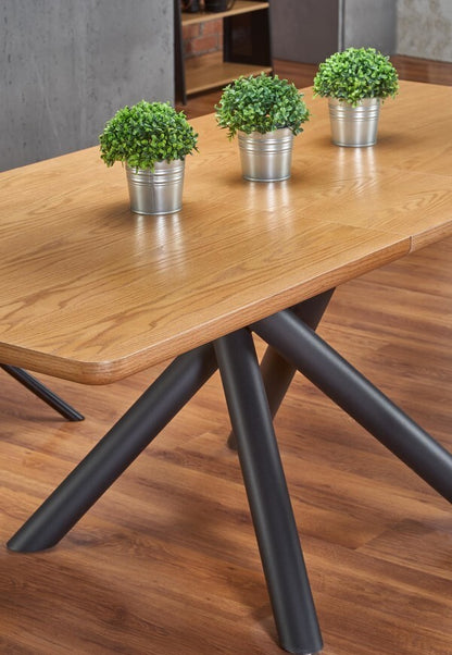 Kitchen Table Derrick | size: Length: 90cm, Width: 200cm, Height: 75cm | color: Oak | image: 6 | variant: 1011290