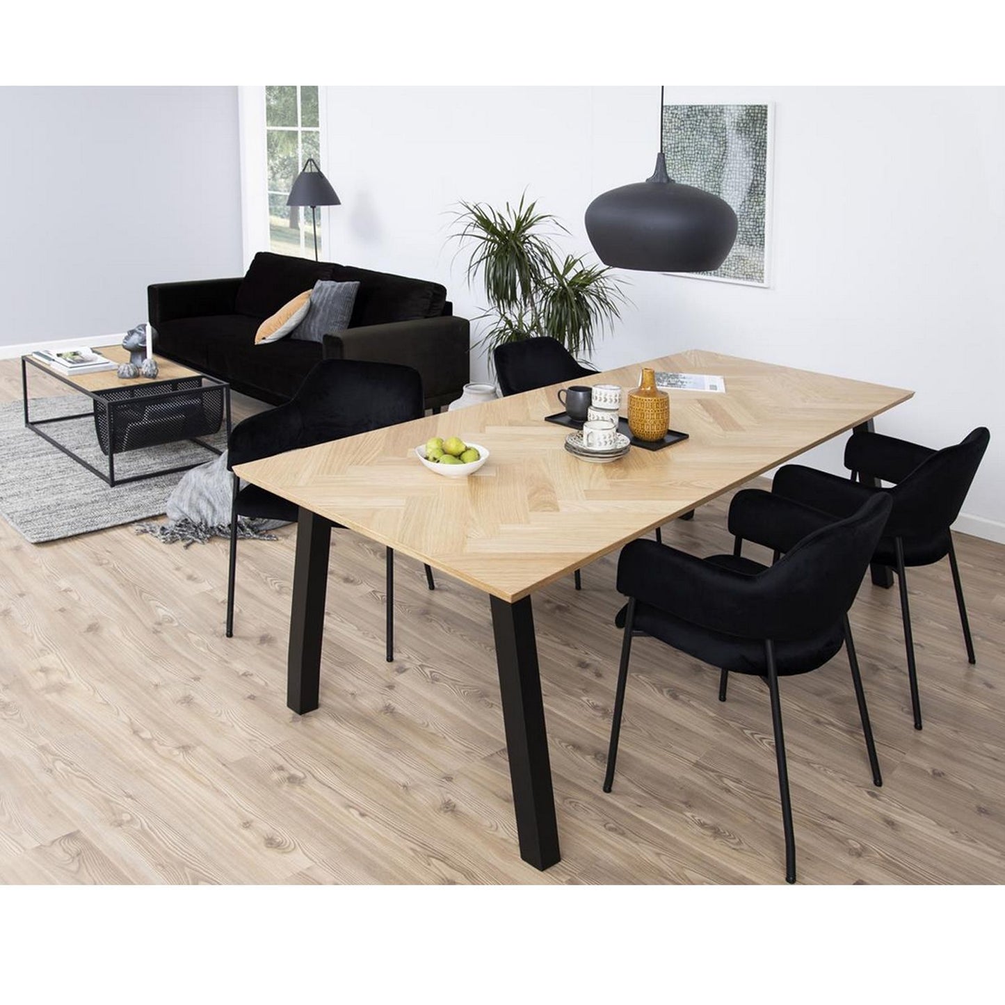 Kitchen Table East Aberaeron | size: Length: 95cm, Width: 220cm, Height: 75cm | color: Brown | image: 1 | variant: 1006510