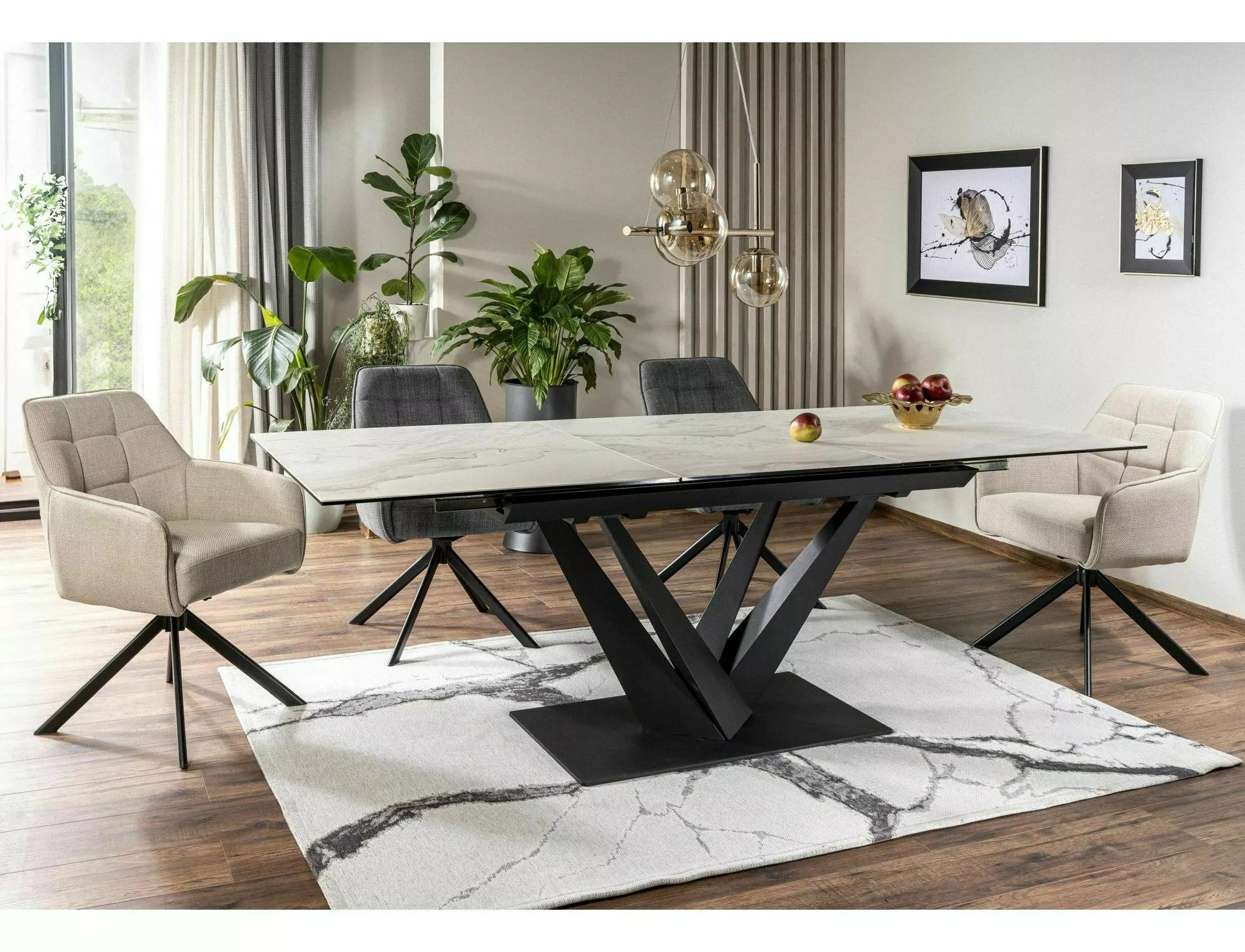 Kitchen Table East Ahmedabad | size: Length: 90cm, Width: 220cm, Height: 76cm | color: White | image: 6 | variant: 1007984