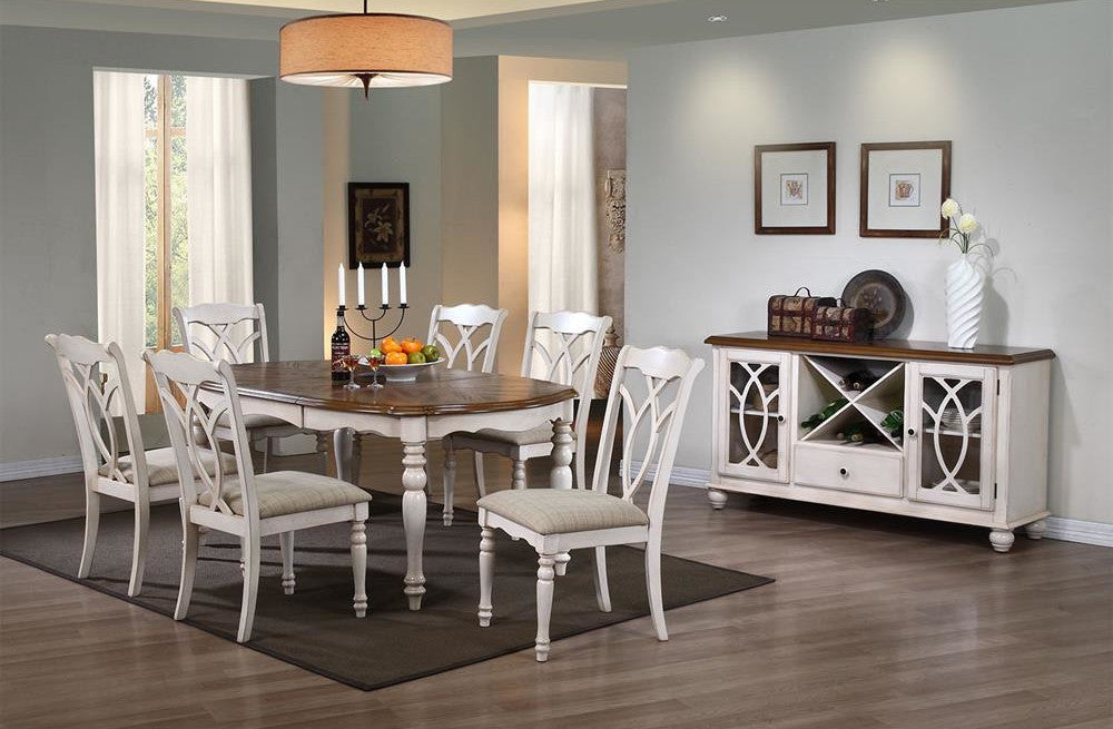 Kitchen Table East Bicester | size: Length: 106.5cm, Width: 182cm, Height: 76cm | color: Oak | image: 5 | variant: 1006298