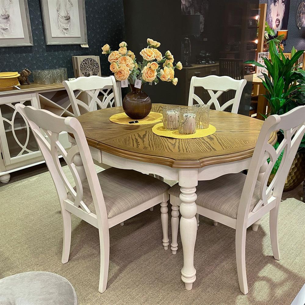 Kitchen Table East Bicester | size: Length: 106.5cm, Width: 182cm, Height: 76cm | color: Oak | image: 7 | variant: 1006298