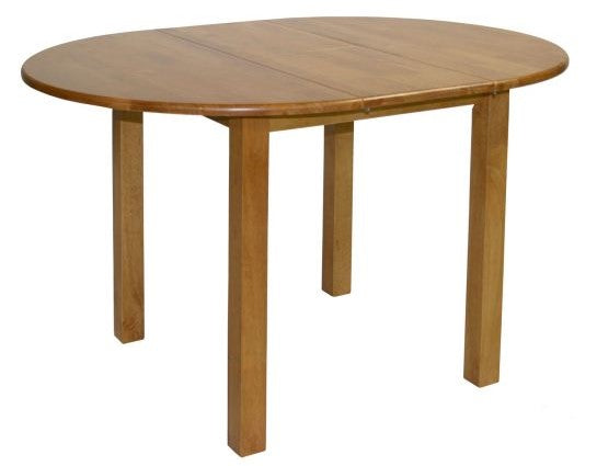 Kitchen Table East Biggleswade | size: Length: 90cm, Width: 120cm, Height: 74cm, Diameter: 90cm | color: Oak | image: 2 | variant: 1005078