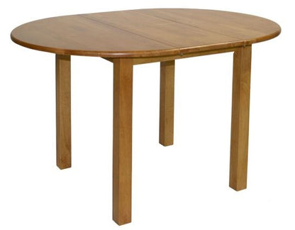 Kitchen Table East Biggleswade | size: Length: 90cm, Width: 120cm, Height: 74cm, Diameter: 90cm | color: Oak | image: 2 | variant: 1005078