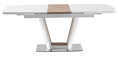 Kitchen Table East Pune | size: Length: 90cm, Width: 200cm, Height: 76cm | color: White | image: 3 | variant: 1006872