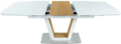 Kitchen Table East Pune | size: Length: 90cm, Width: 200cm, Height: 76cm | color: White | image: 4 | variant: 1006872