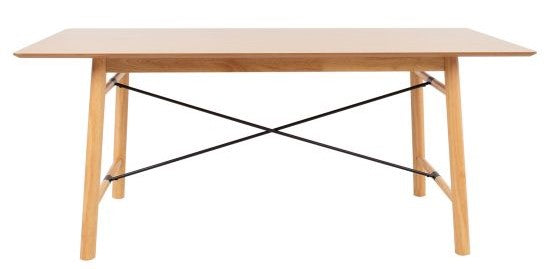 Kitchen Table East Sandy | size: Length: 90cm, Width: 180cm, Height: 75cm | color: Oak | image: 2 | variant: 1005081