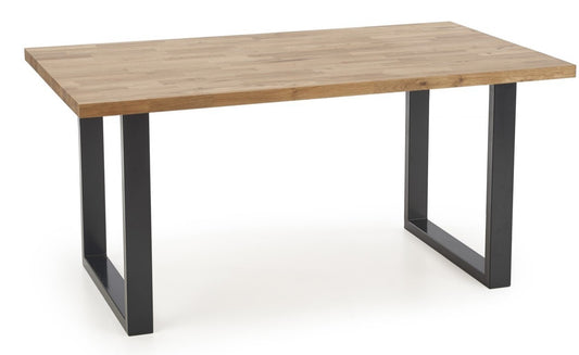 Kitchen Table East Sao Paulo | size: Length: 90cm, Width: 160cm, Height: 76cm | color: Black/Oak | image: 1 | variant: 1006849