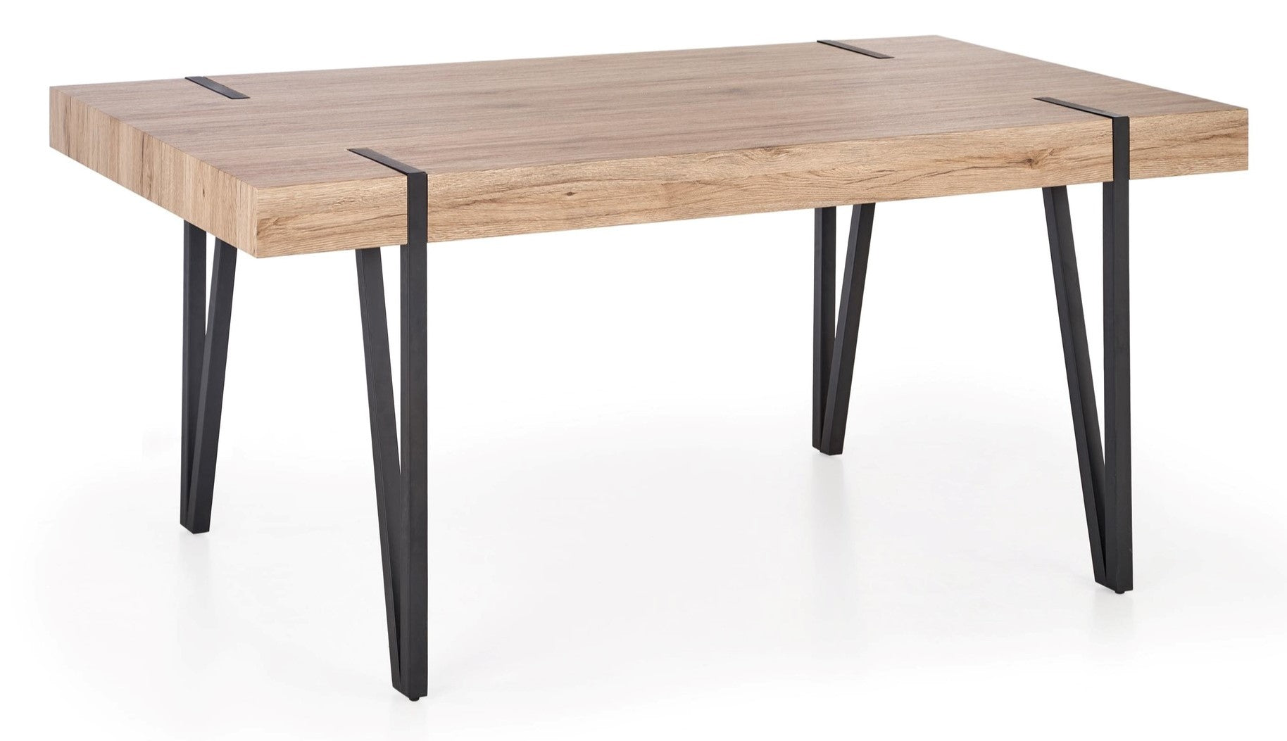 Kitchen Table East Seoul | size: Length: 90cm, Width: 170cm, Height: 76cm | color: Black/Oak | image: 1 | variant: 1006818