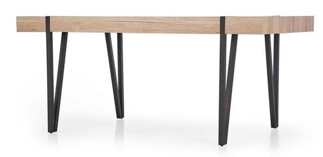 Kitchen Table East Seoul | size: Length: 90cm, Width: 170cm, Height: 76cm | color: Black/Oak | image: 6 | variant: 1006818