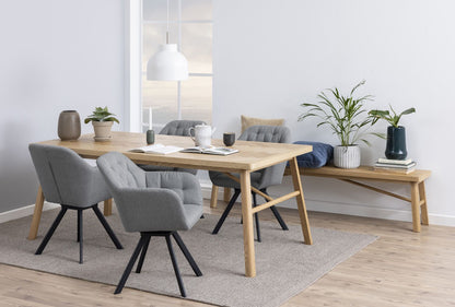 Kitchen Table East Siracusa | size: Length: 100cm, Width: 200cm, Height: 75cm | color: Beige | image: 2 | variant: 1006512