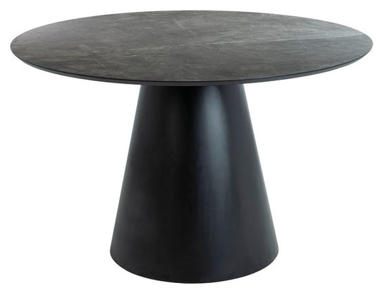 Kitchen Table East Tehran | size: Length: 120cm, Width: 120cm, Height: 76cm, Diameter: 120cm | color: Gray | image: 1 | variant: 1007895