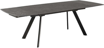Kitchen Table East Utena | size: Length: 97cm, Width: 240cm, Height: 75cm | color: Black | image: 3 | variant: 1006010
