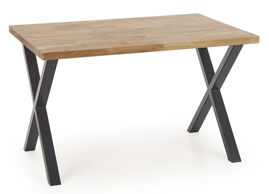 Kitchen Table East Washington | size: Length: 85cm, Width: 140cm, Height: 76cm | color: Black/Oak | image: 1 | variant: 1006844