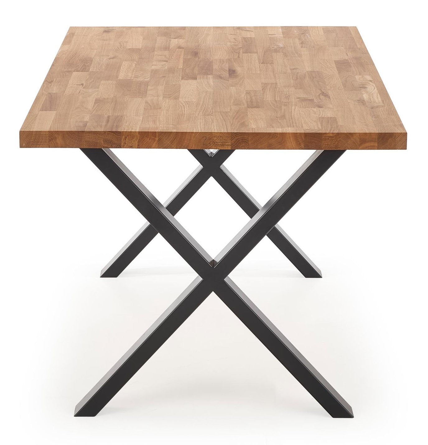 Kitchen Table East Washington | size: Length: 85cm, Width: 140cm, Height: 76cm | color: Black/Oak | image: 2 | variant: 1006844