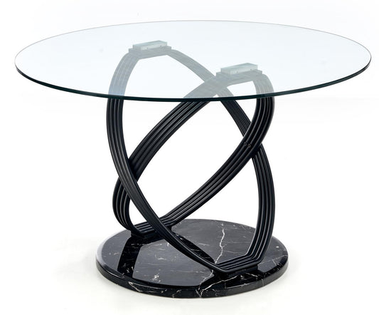 Kitchen Table East Wellington | size: Length: 120cm, Width: 120cm, Height: 77cm, Diameter: 120cm | color: Transparent | image: 1 | variant: 1006835