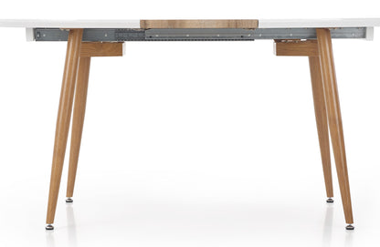 Kitchen Table Edward | size: Length: 100cm, Width: 200cm, Height: 75cm | color: White/Oak | image: 6 | variant: 1006448