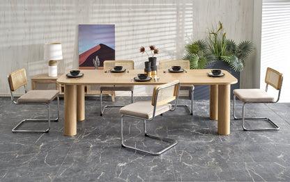 Kitchen Table Elefante 1 | size: Length: 100cm, Width: 240cm, Height: 77cm | color: Oak | image: 2 | variant: 1013029