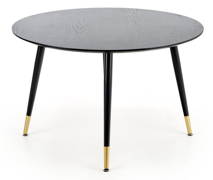 Kitchen Table Embos | size: Length: 120cm, Width: 120cm, Height: 75cm, Diameter: 120cm | color: Black/Gold | image: 4 | variant: 1011230