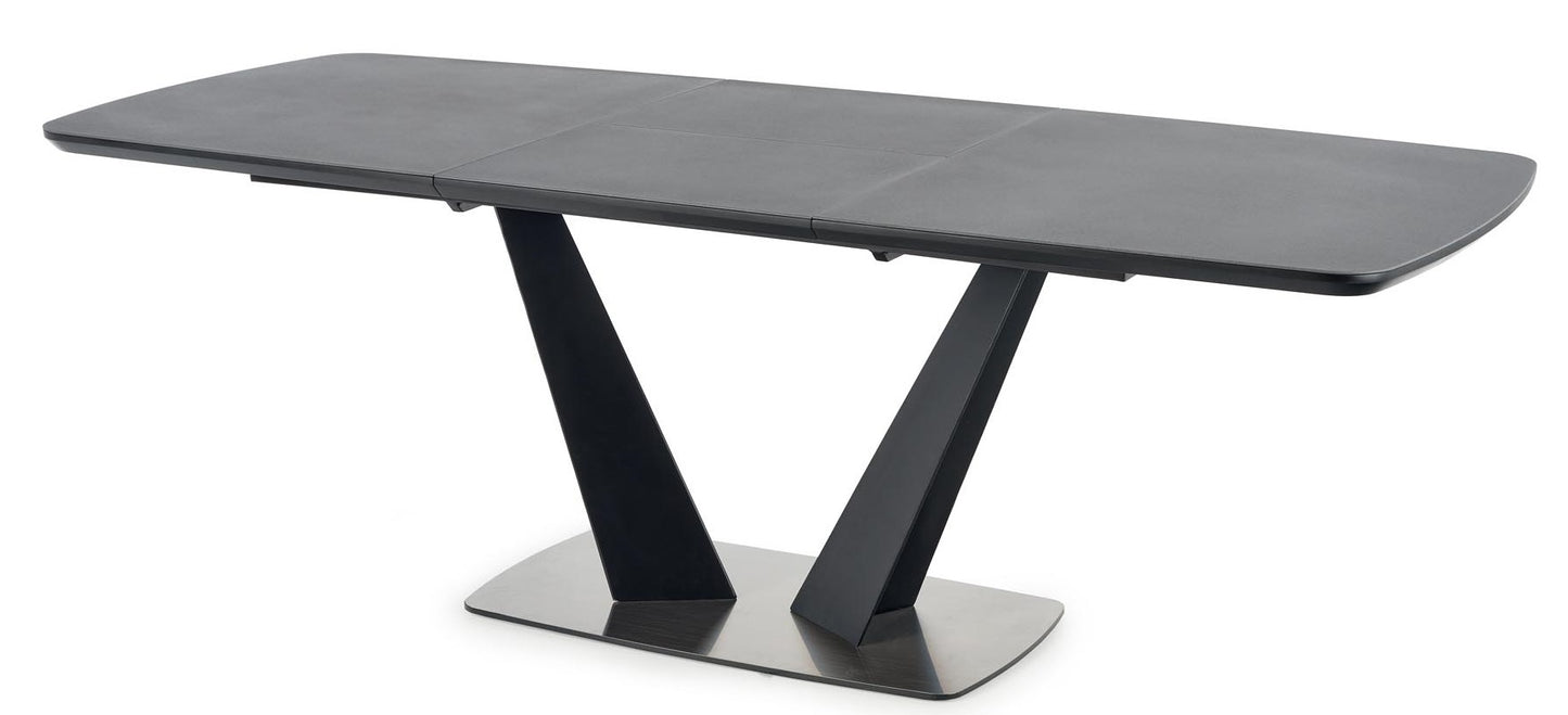 Kitchen Table Fangor | size: Length: 90cm, Width: 220cm, Height: 76cm | color: Black/Grey | image: 2 | variant: 1012349