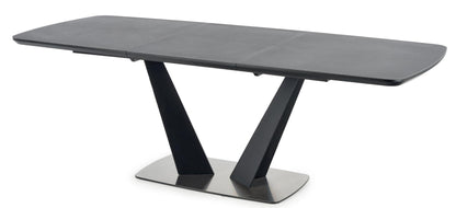 Kitchen Table Fangor | size: Length: 90cm, Width: 220cm, Height: 76cm | color: Black/Grey | image: 2 | variant: 1012349