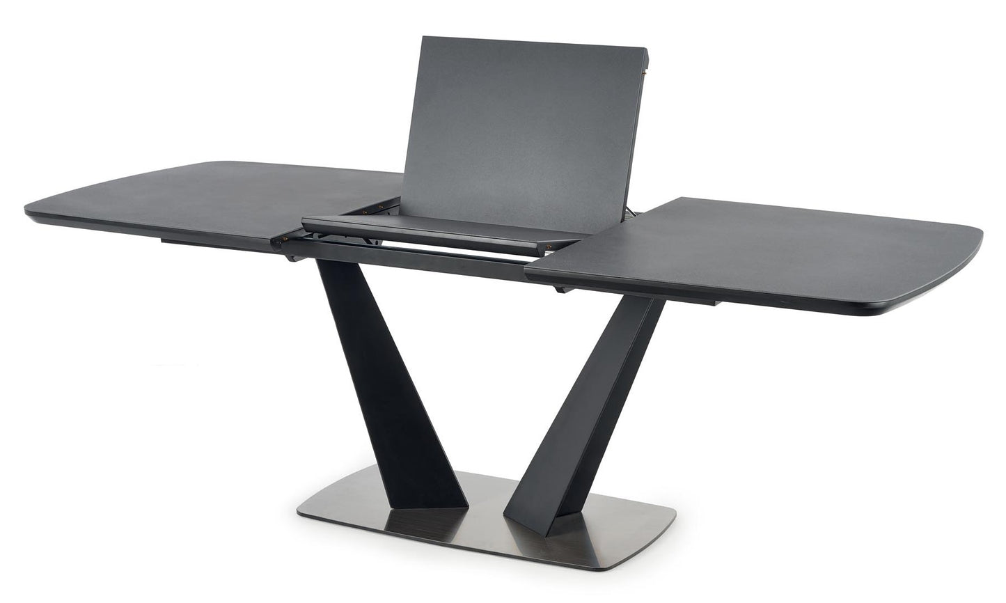 Kitchen Table Fangor | size: Length: 90cm, Width: 220cm, Height: 76cm | color: Black/Grey | image: 4 | variant: 1012349