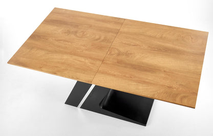 Kitchen Table Ferguson | size: Length: 90cm, Width: 220cm, Height: 75cm | color: Black/Oak | image: 8 | variant: 1011299