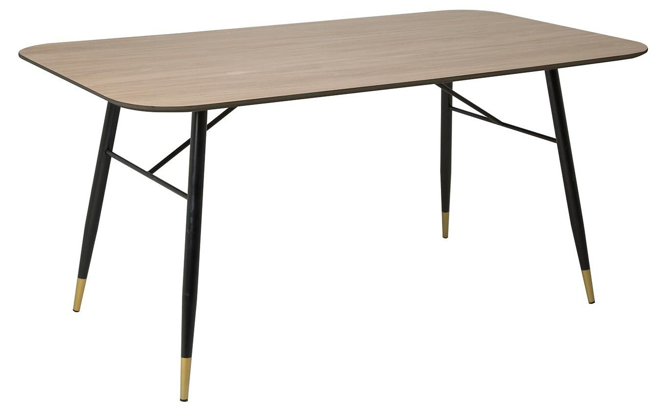 Kitchen Table Flora | size: Length: 90cm, Width: 160cm, Height: 77cm | color: Beige | image: 0 | variant: 1017869