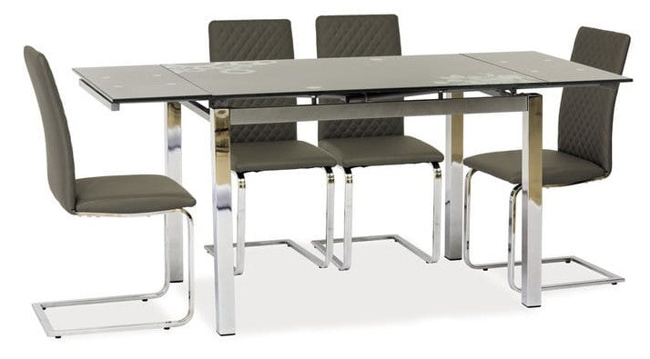 Kitchen Table GD017 | size: Length: 74cm, Width: 170cm, Height: 75cm | color: Gray | image: 3 | variant: 1006576