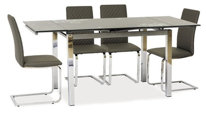 Kitchen Table GD017 | size: Length: 74cm, Width: 170cm, Height: 75cm | color: Gray | image: 3 | variant: 1006576