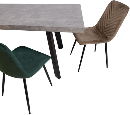 Kitchen Table Geneva | size: Length: 84.5cm, Width: 198cm, Height: 77cm | color: Gray | image: 7 | variant: 1001572
