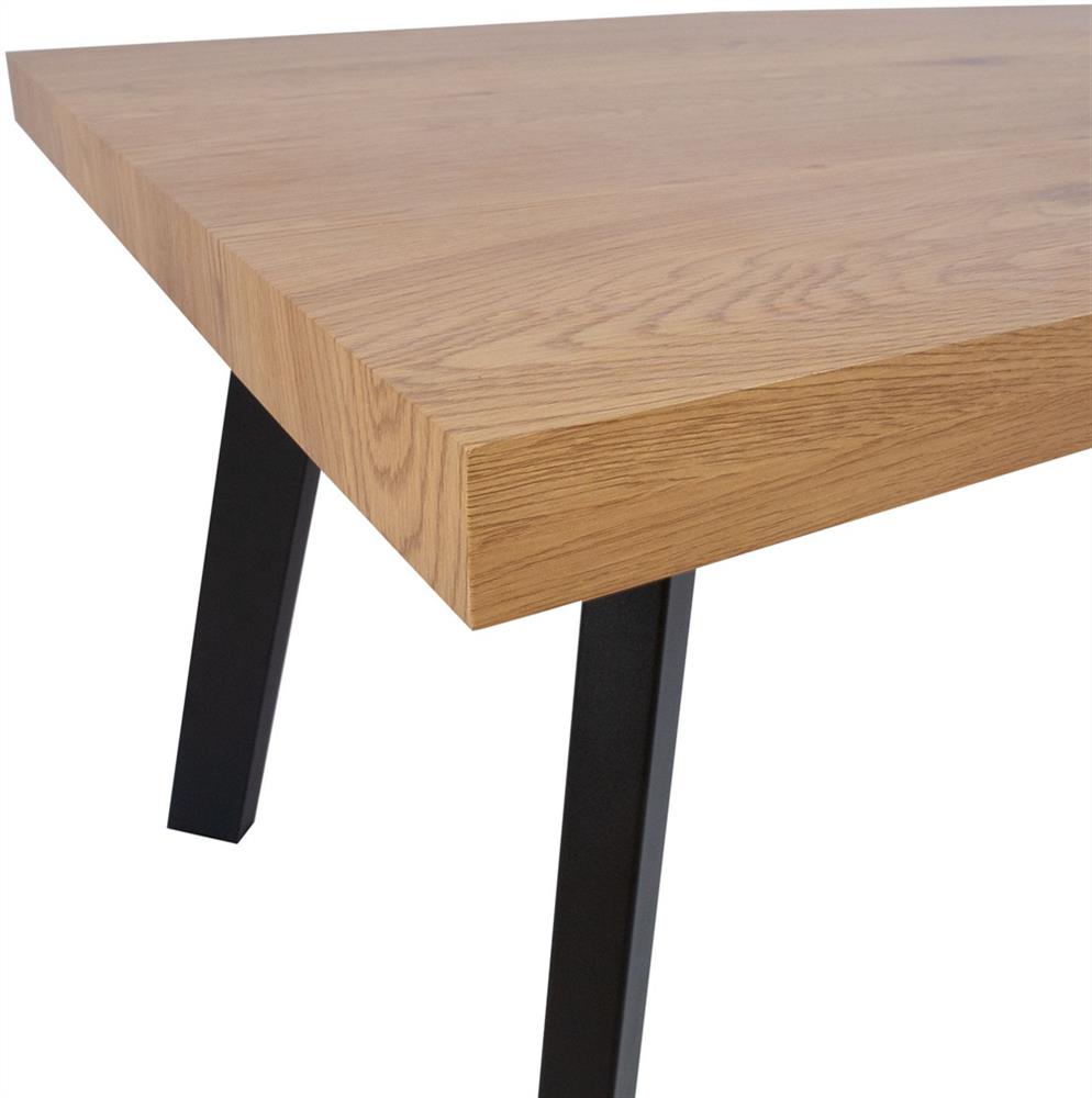 Kitchen Table Geneva | size: Length: 84.5cm, Width: 198cm, Height: 77cm | color: Oak | image: 4 | variant: 1001573