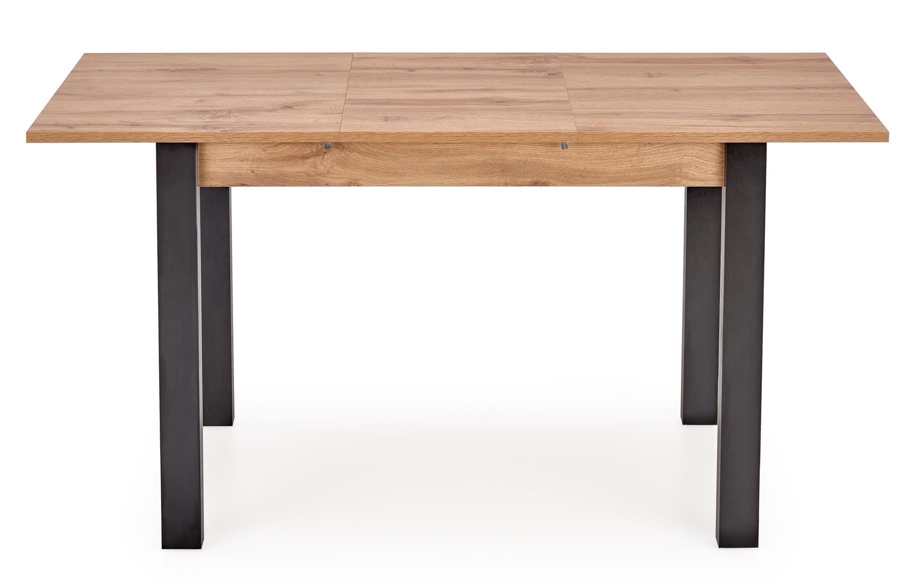 Kitchen Table Gino | size: Length: 60cm, Width: 135cm, Height: 75cm | color: Black/Oak | image: 3 | variant: 1006368